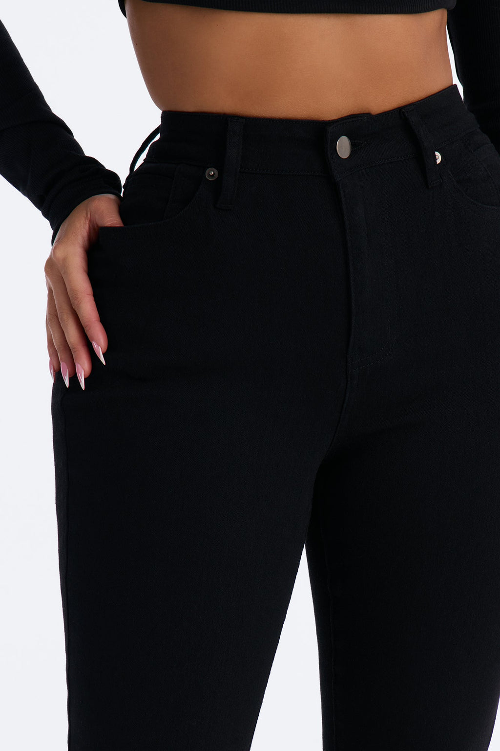 Truly Iconic High Rise Sculpting Stretch Skinny Jeans - Black