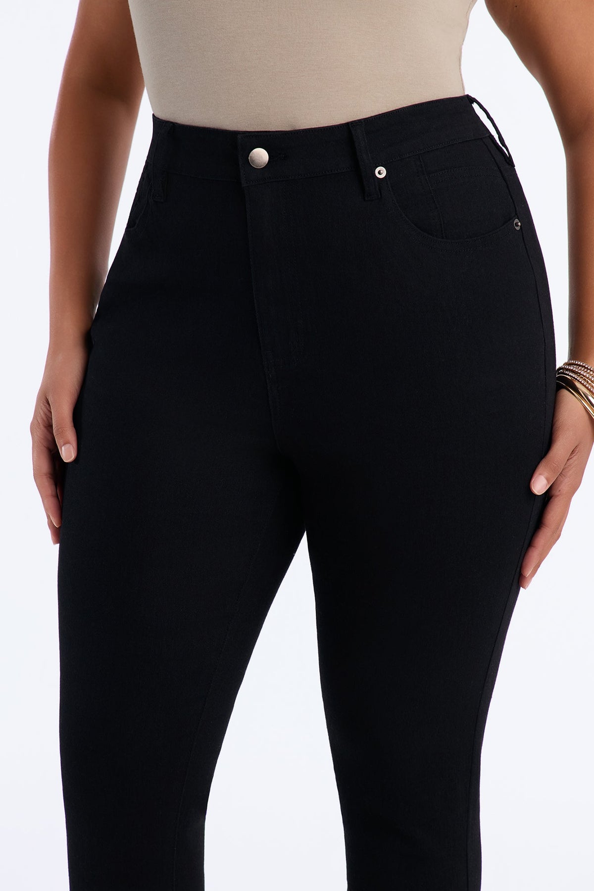 Truly Iconic High Rise Sculpting Stretch Skinny Jeans - Black