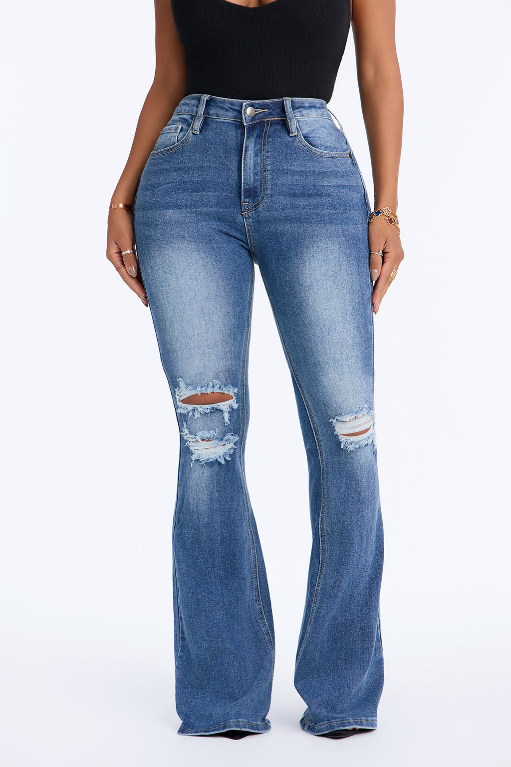 Tall From The Canyon High Rise Flare Jeans - Medium Wash