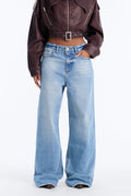 Back On Track Baggy Dad Jeans - Medium Wash