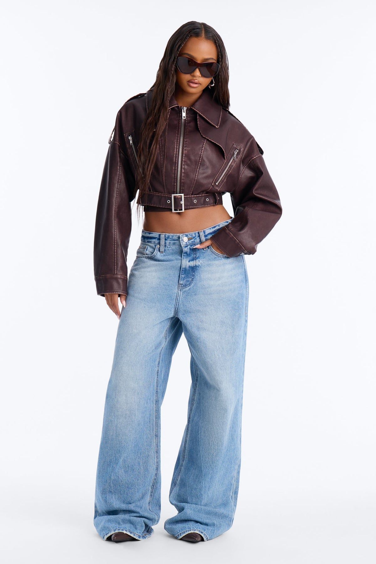 Back On Track Baggy Dad Jeans - Medium Wash