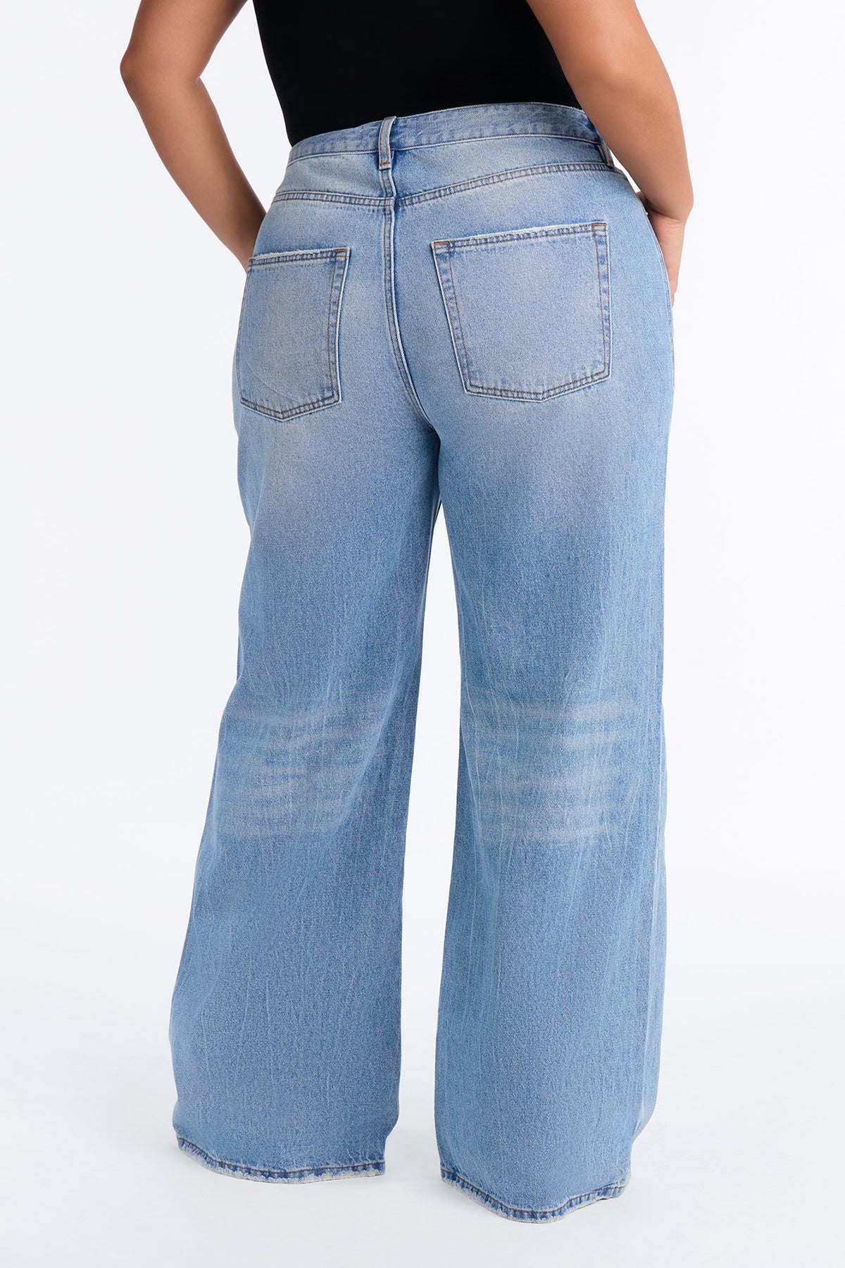 Back On Track Baggy Dad Jeans - Medium Wash