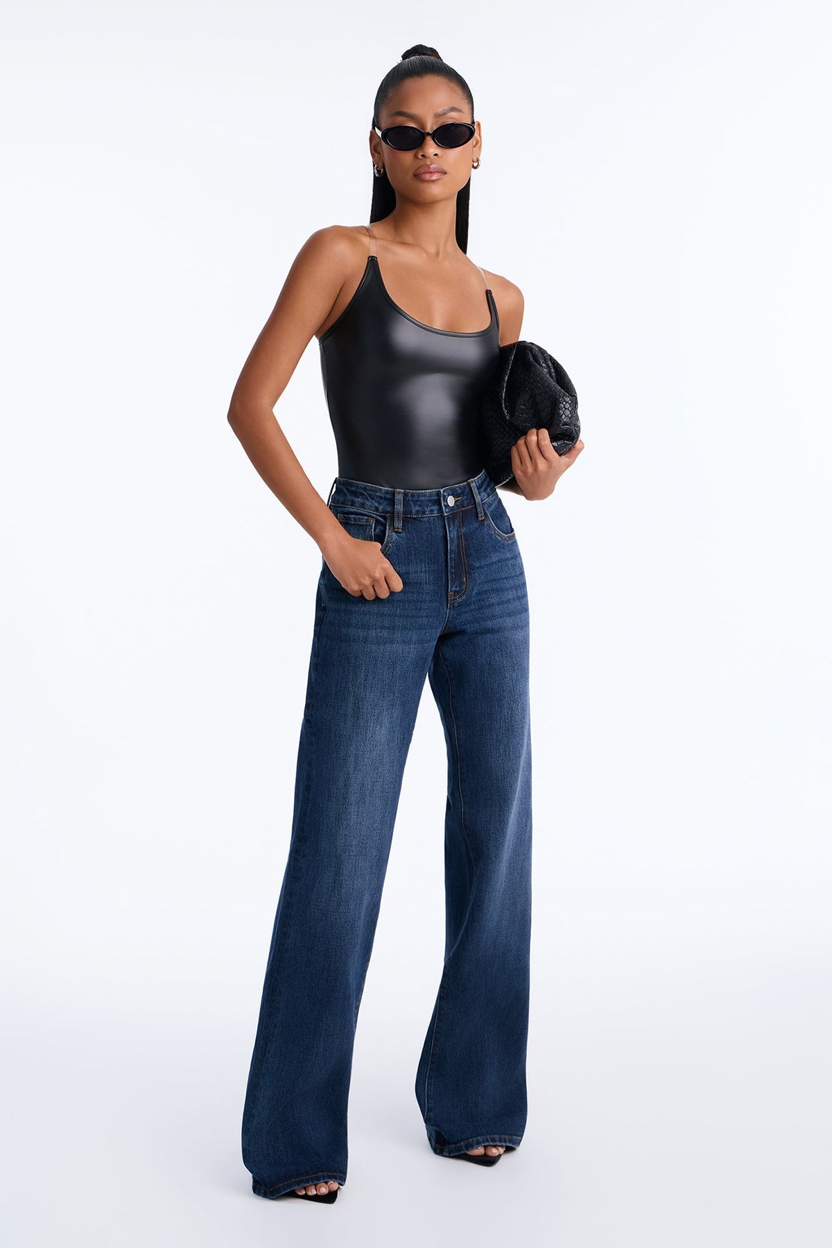 Tall Good Intentions High Rise Non Stretch Straight Leg - Dark Wash