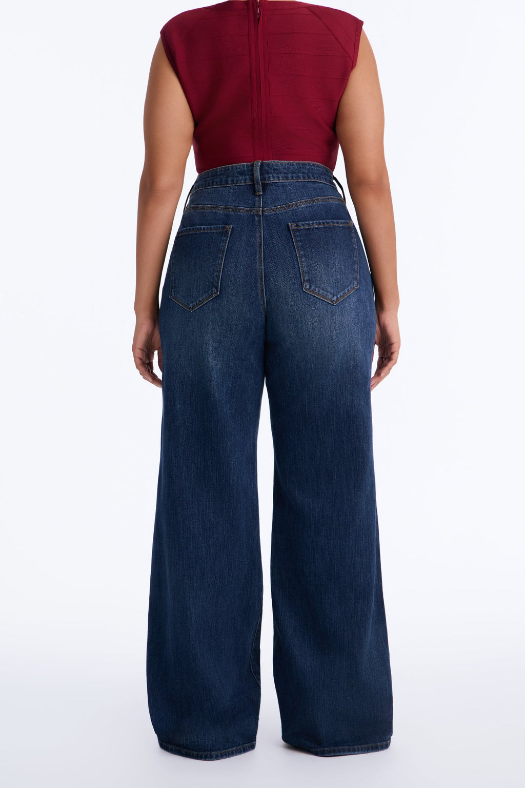 Tall Good Intentions High Rise Non Stretch Straight Leg - Dark Wash