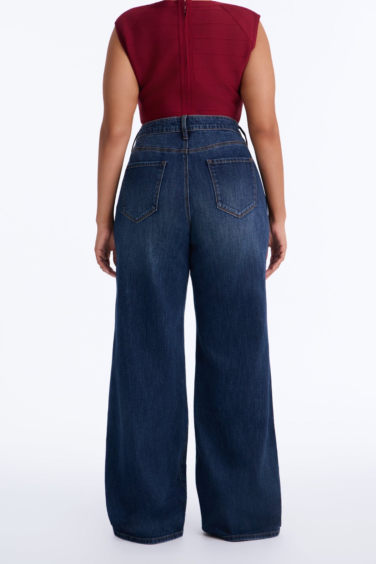Tall Good Intentions High Rise Non Stretch Straight Leg - Dark Wash