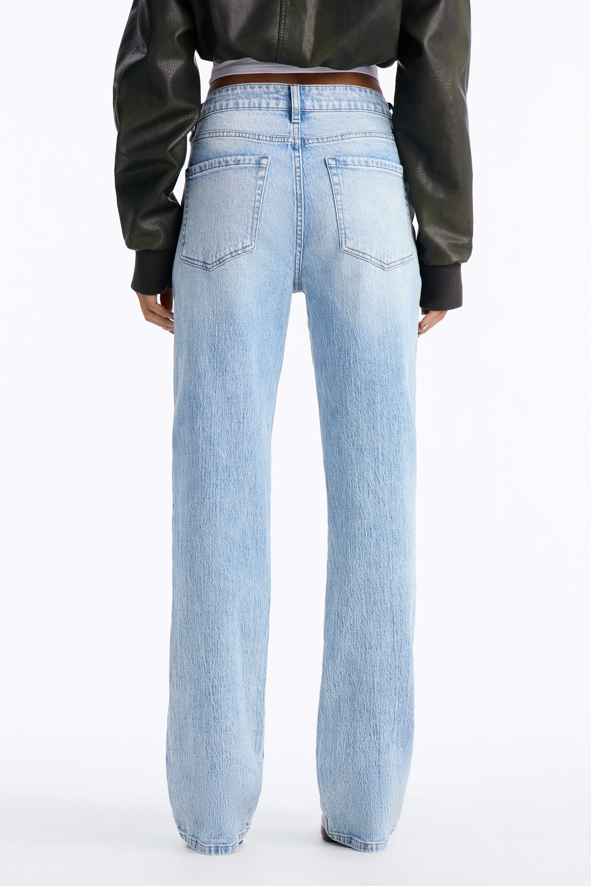 Kennedy Classic High Rise Low Stretch Straight Leg Jeans - Light Wash