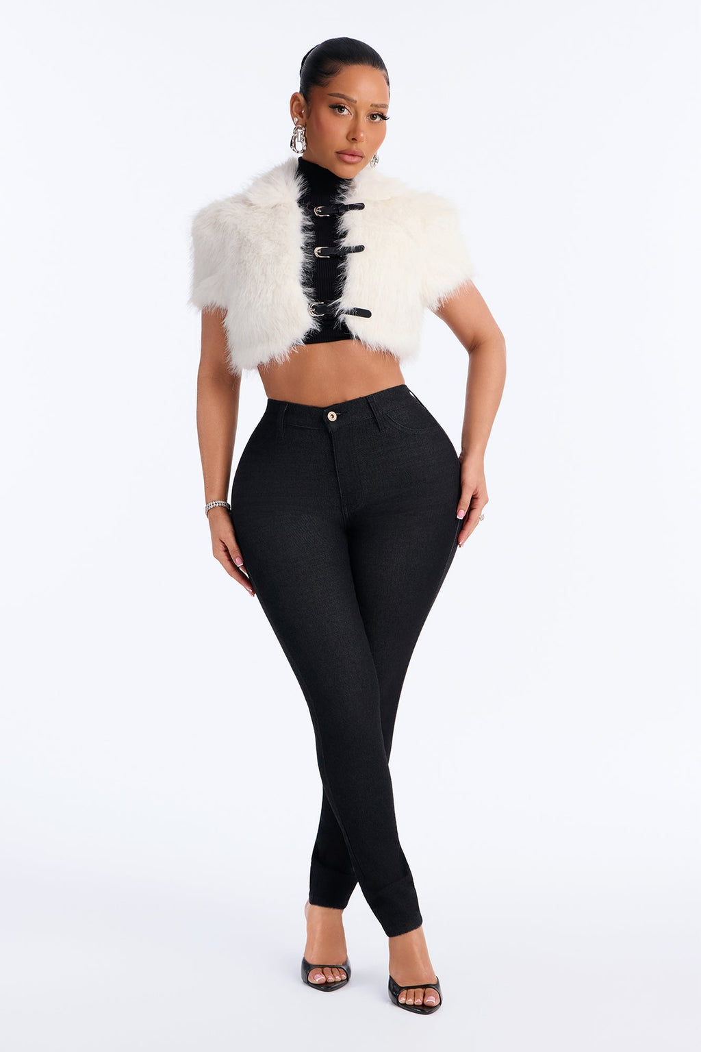 Living Life High Rise Stretch Skinny Jeans - Black