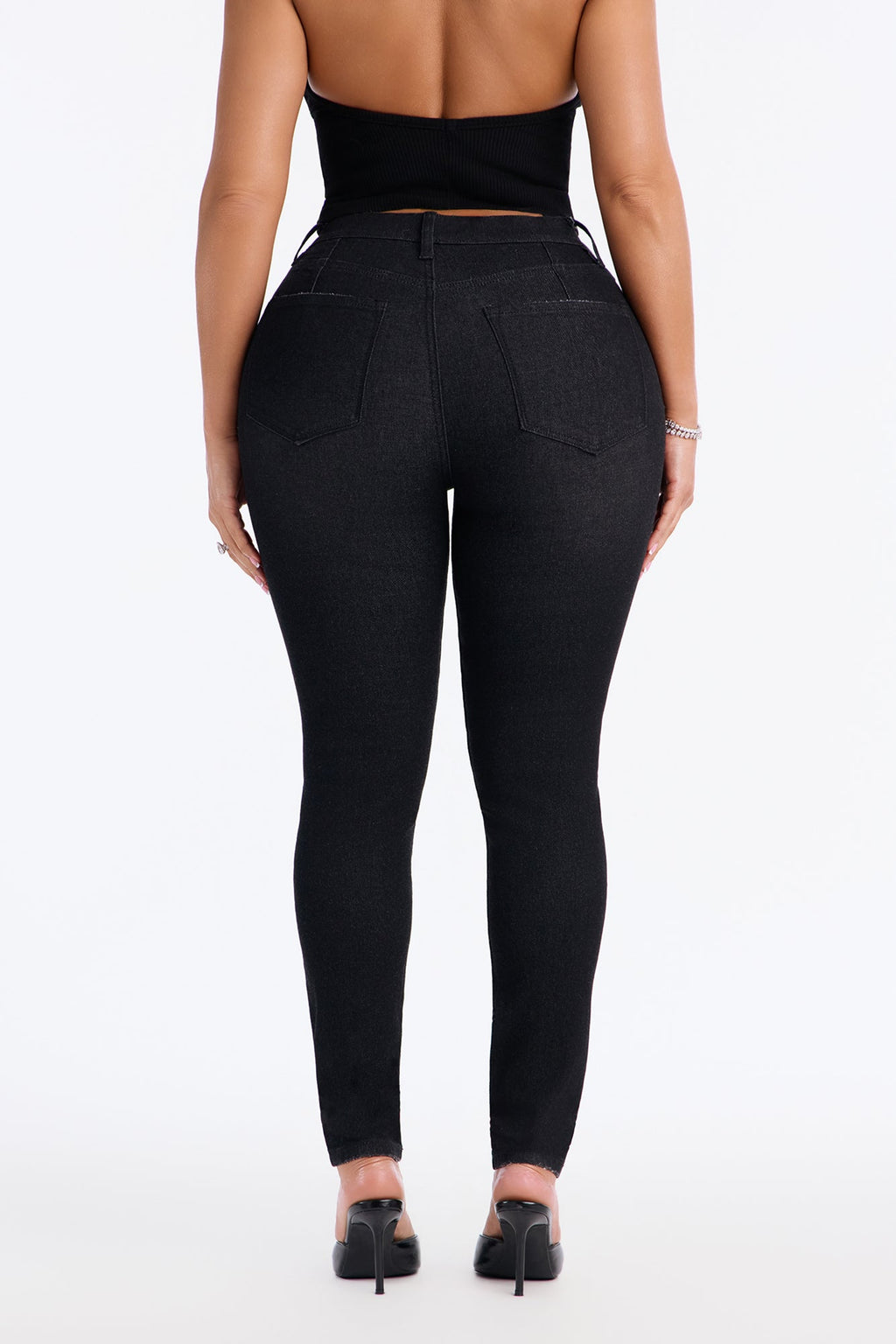 Living Life High Rise Stretch Skinny Jeans - Black