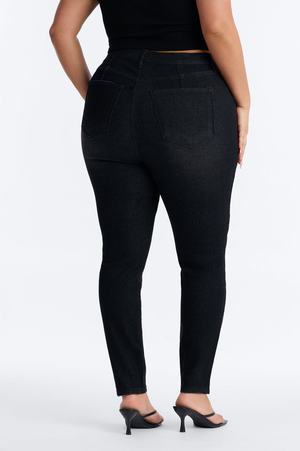Living Life High Rise Stretch Skinny Jeans - Black
