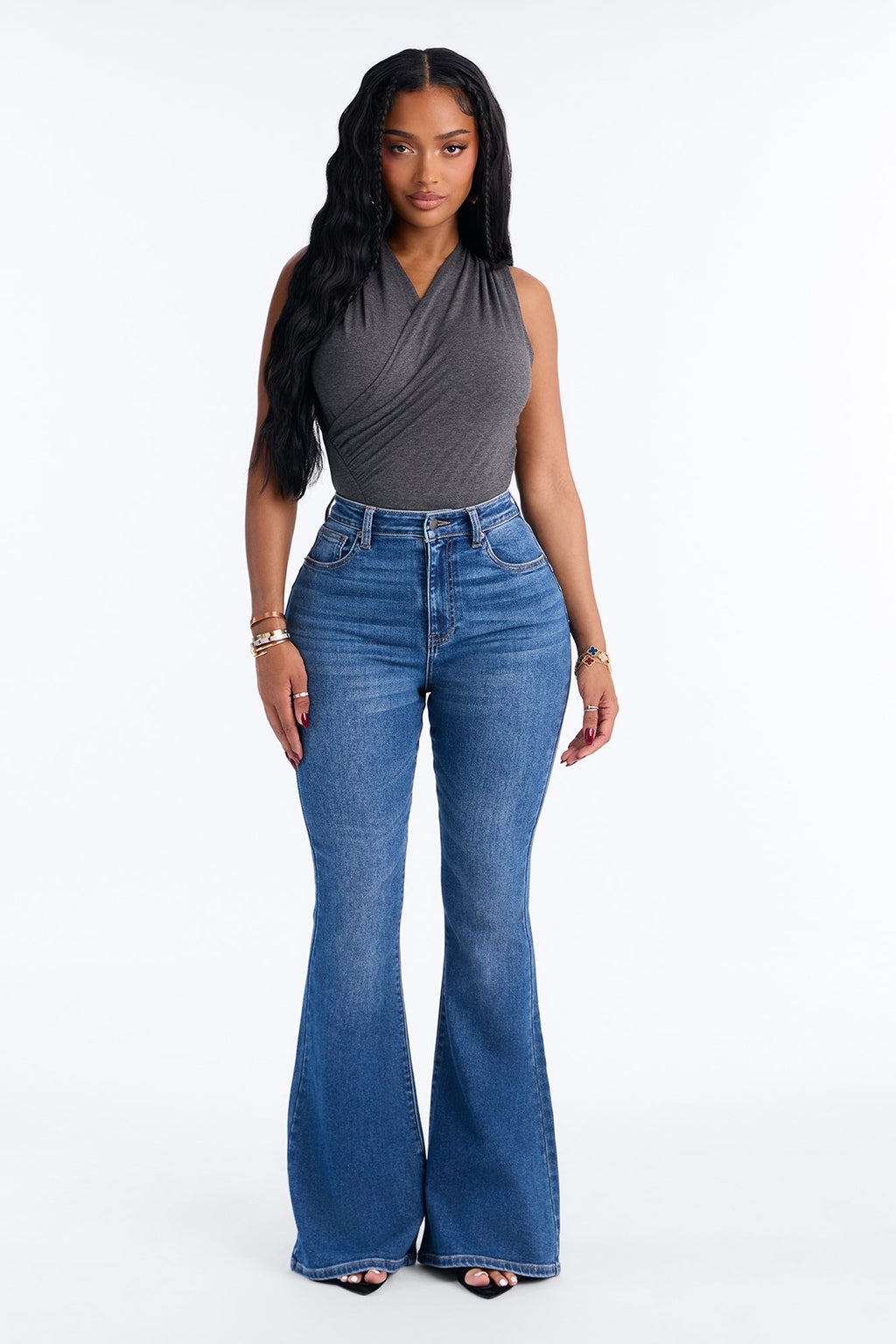 Remi Sculpt High Rise Flare Jeans - Dark Wash