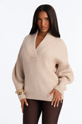 Fall Errands Chunky Pullover Sweater - Oatmeal