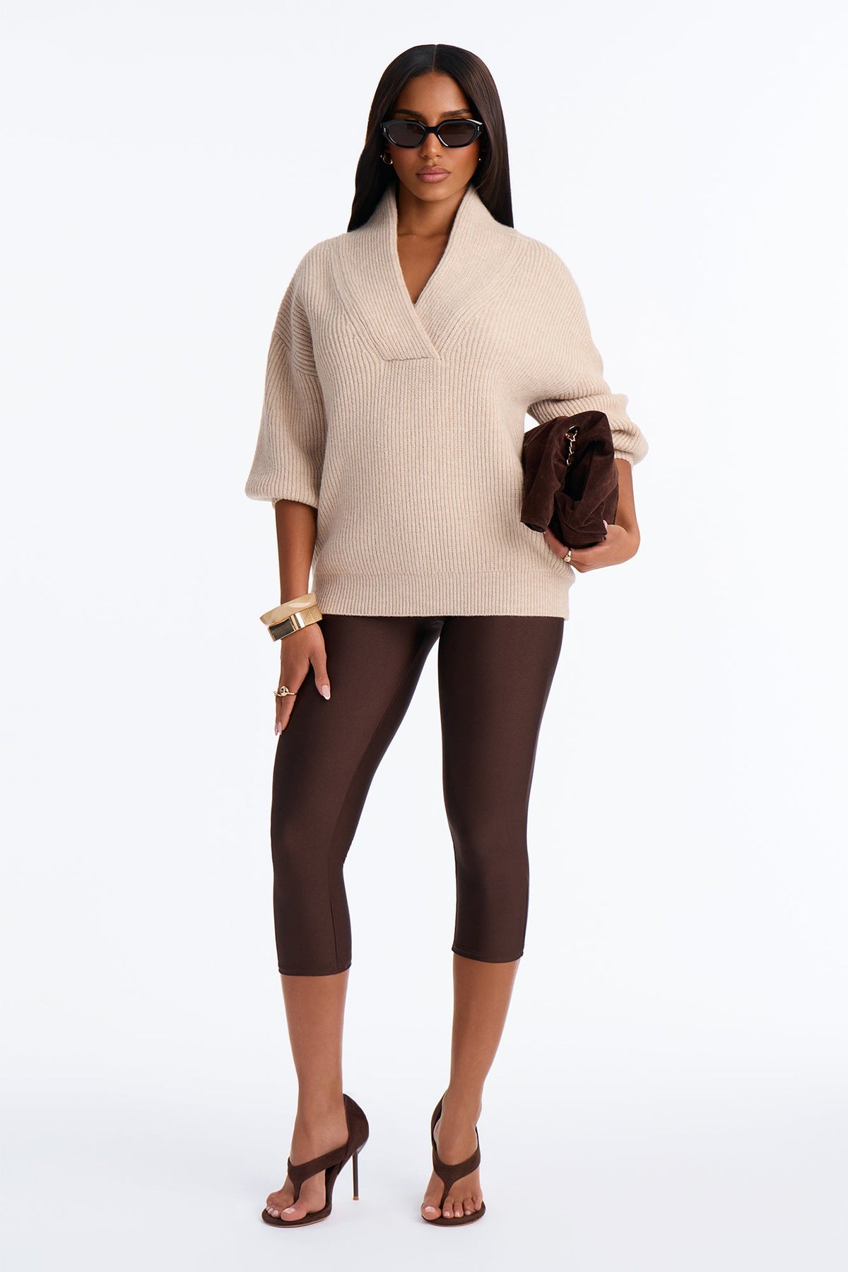 Fall Errands Chunky Pullover Sweater - Oatmeal