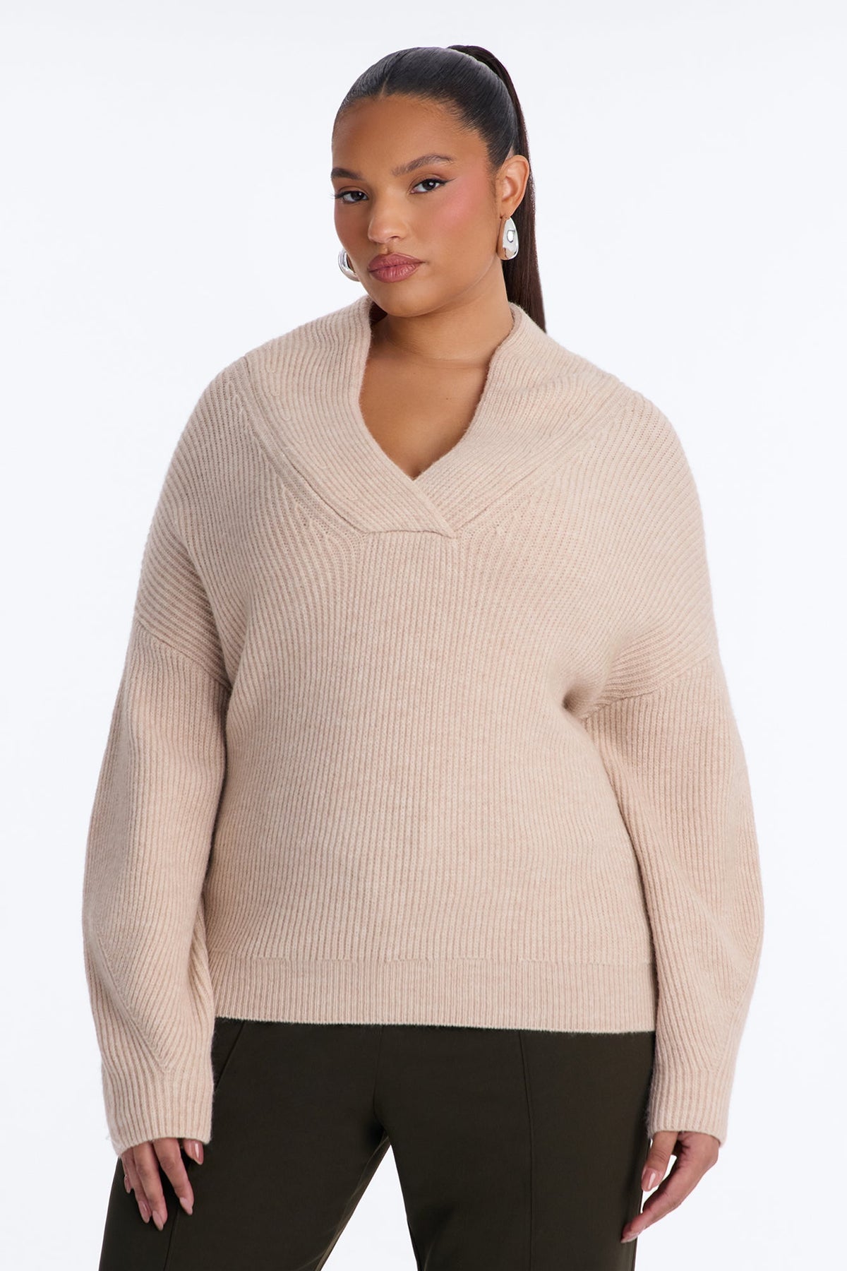 Fall Errands Chunky Pullover Sweater - Oatmeal