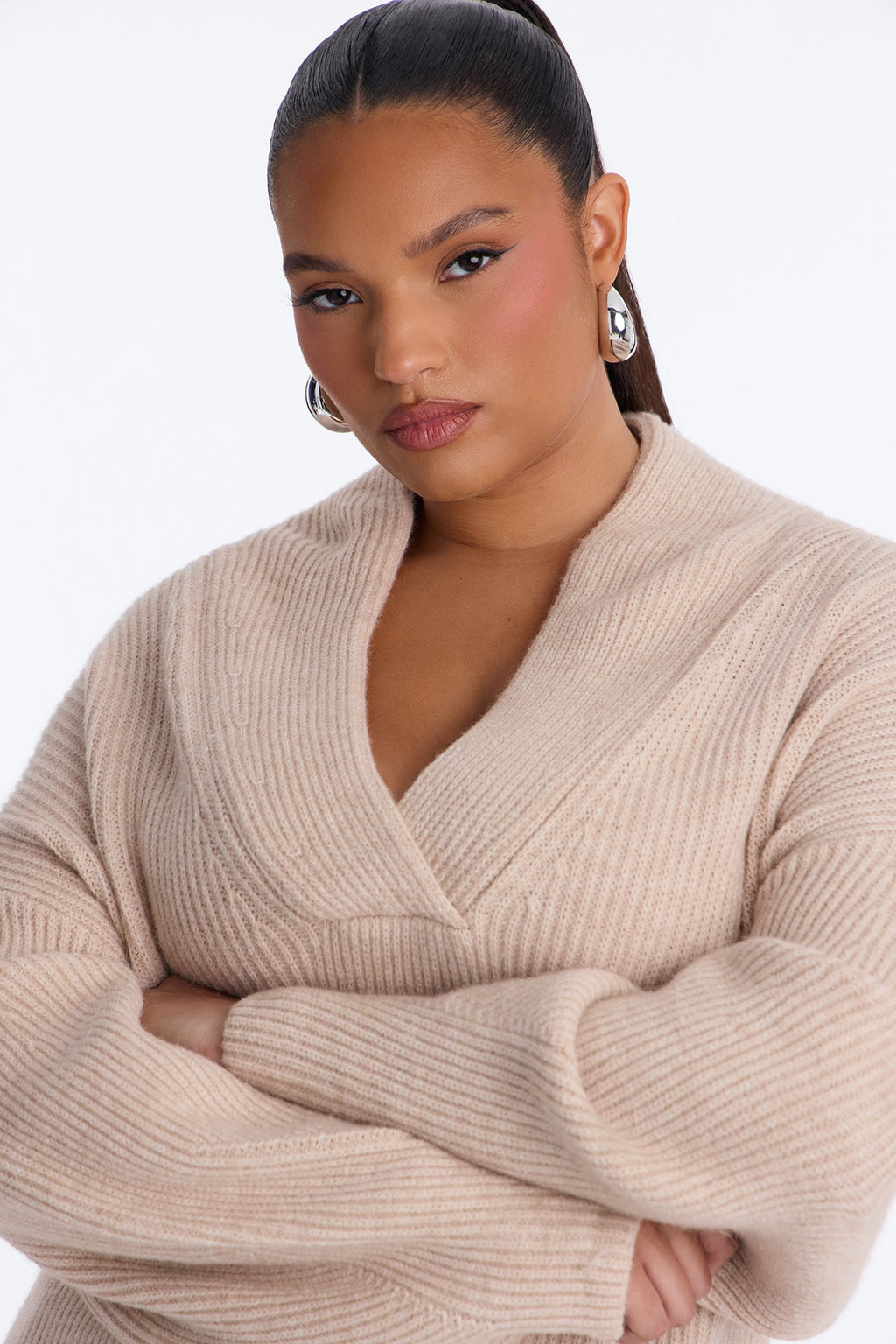 Fall Errands Chunky Pullover Sweater - Oatmeal
