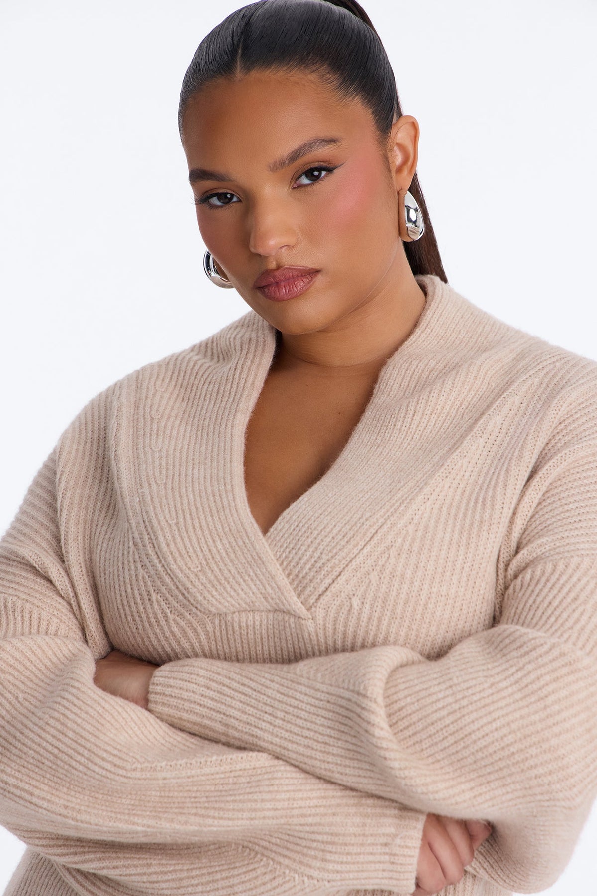Fall Errands Chunky Pullover Sweater - Oatmeal