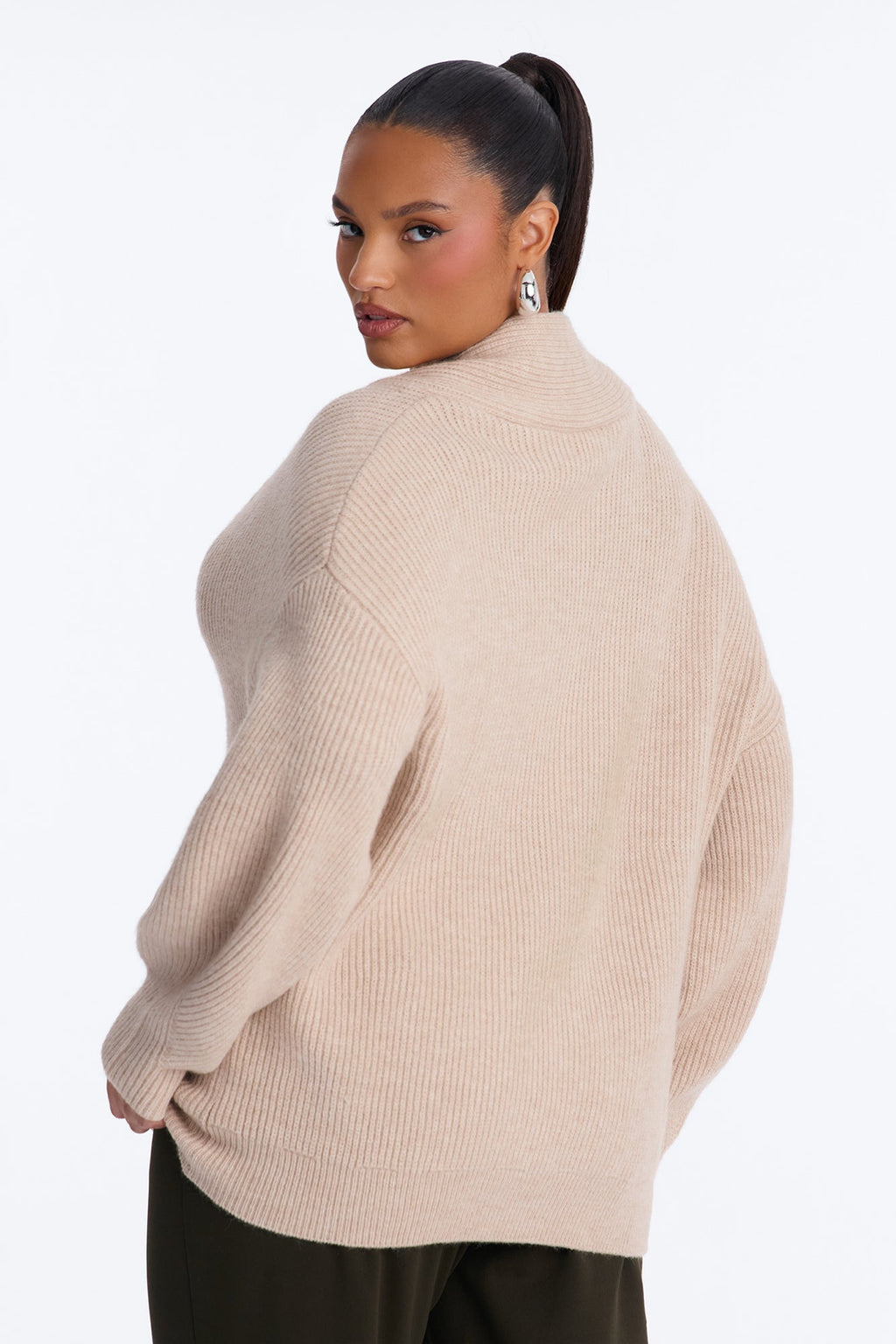 Fall Errands Chunky Pullover Sweater - Oatmeal