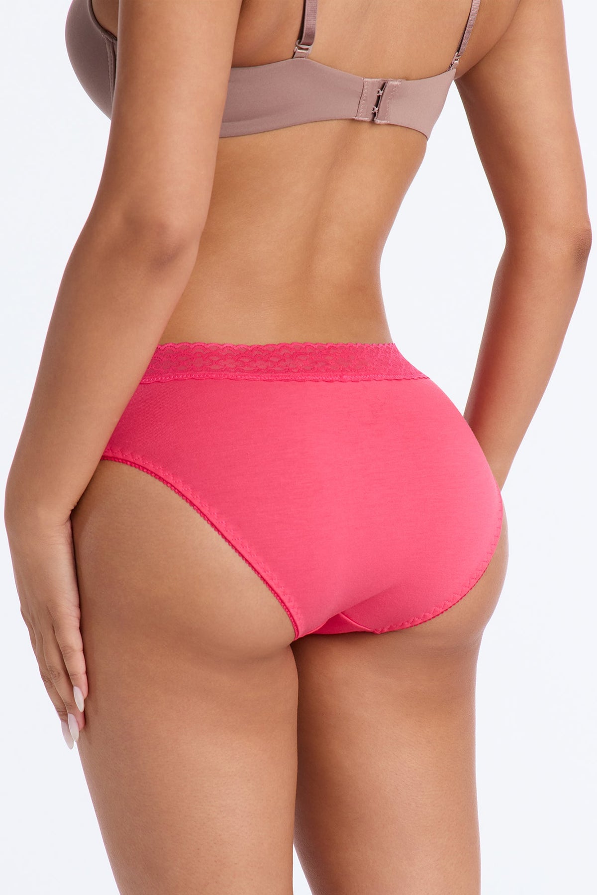 Michelle Cotton Hipster Panty - Hot Pink