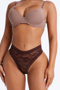 Kenra Lace Thong Panty - Chocolate