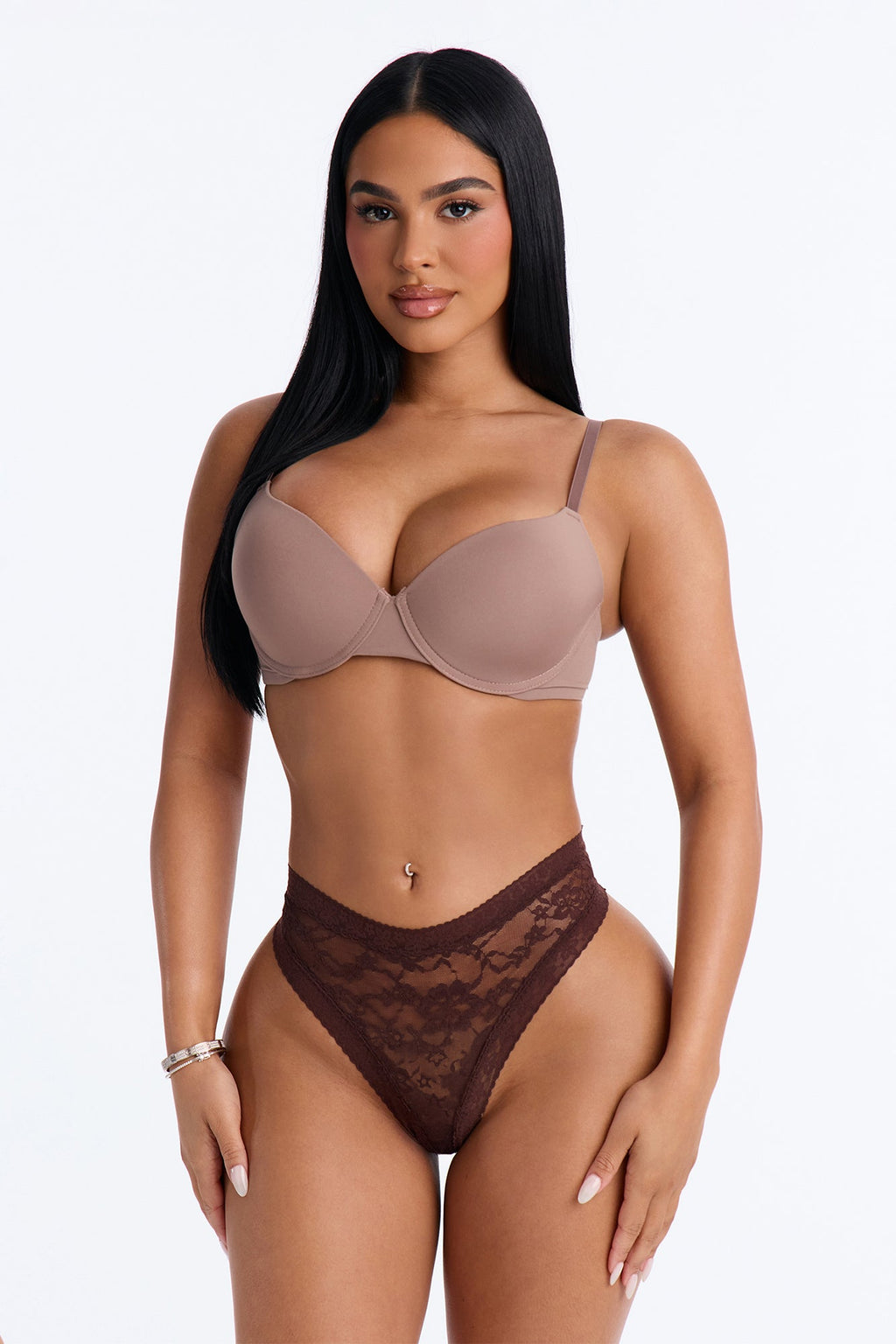 Kenra Lace Thong Panty - Chocolate