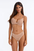 Kenra Lace Thong Panty - Nude