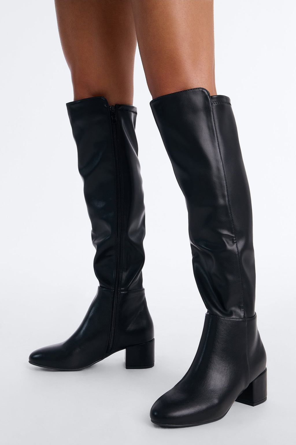Hit Different Heeled Boots - Black