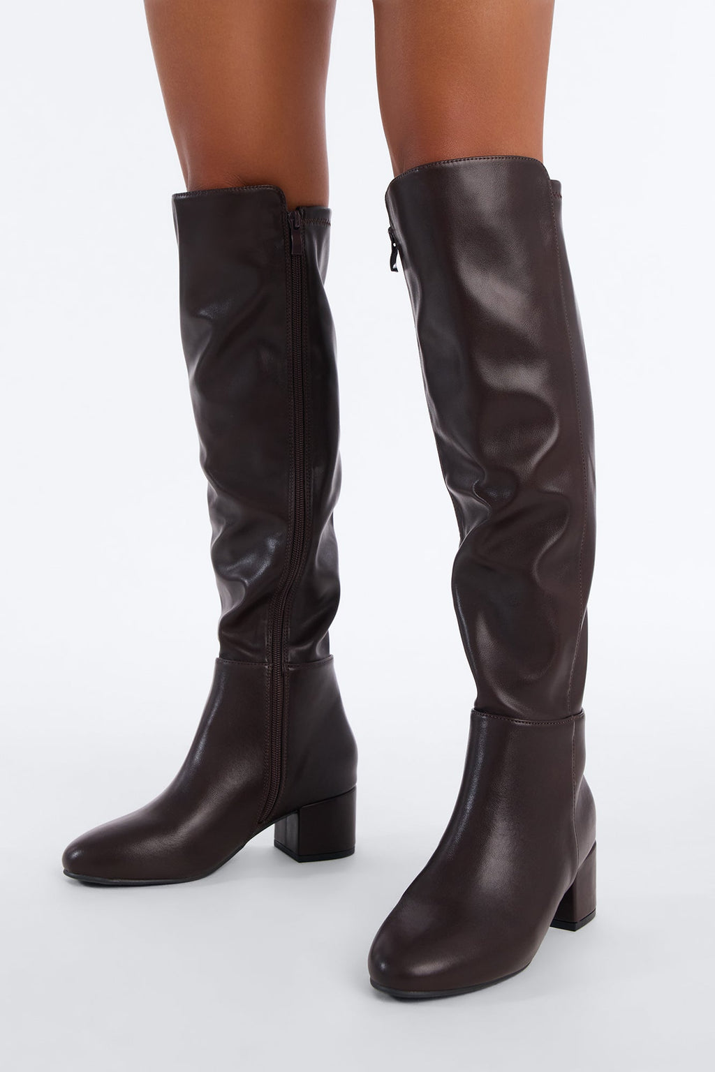 Hit Different Heeled Boots - Brown