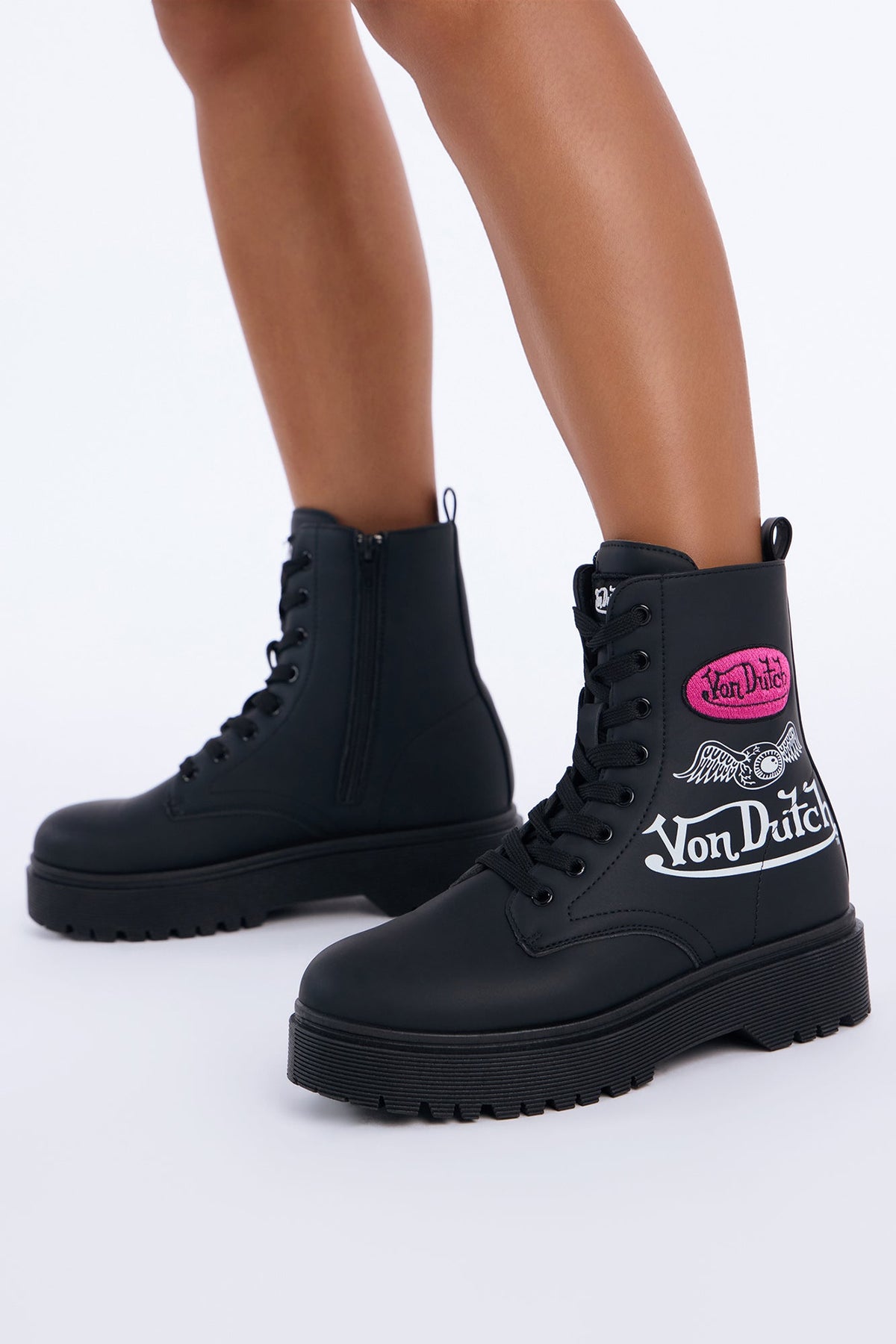 Von Dutch Brigade Boots - Black