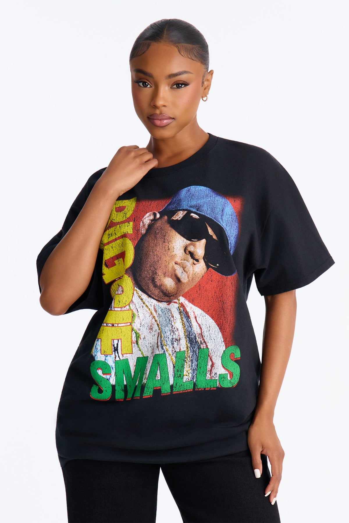 Biggie Smalls Big Poppa Tee - Black