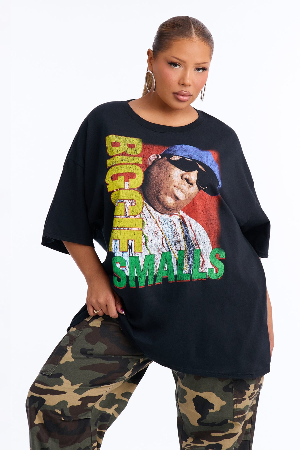 Biggie Smalls Big Poppa Tee - Black