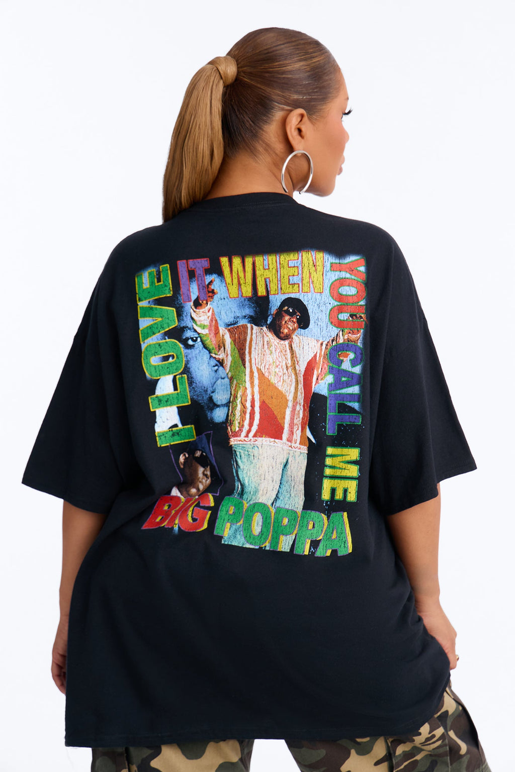 Biggie Smalls Big Poppa Tee - Black
