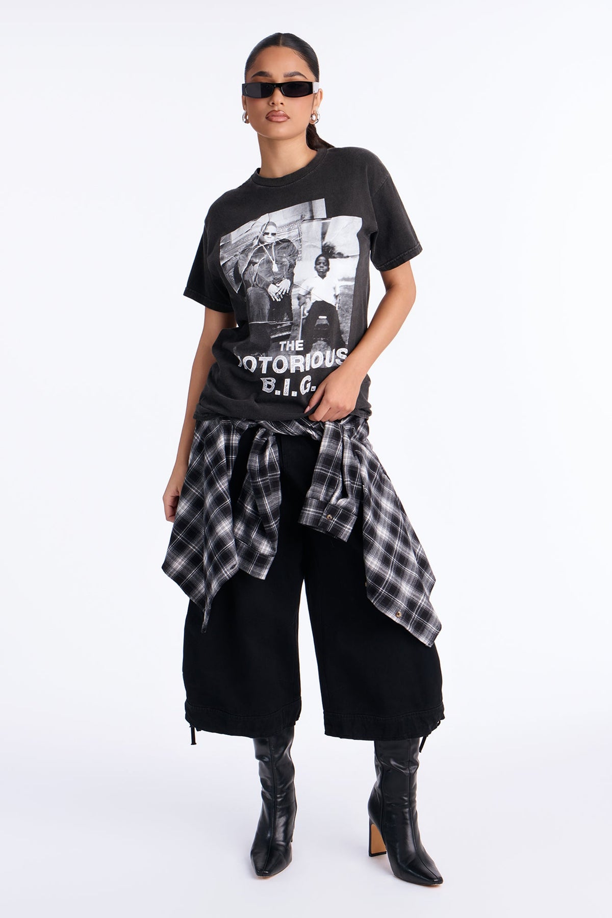 Biggie Smalls Fractured Washed Tee - Black