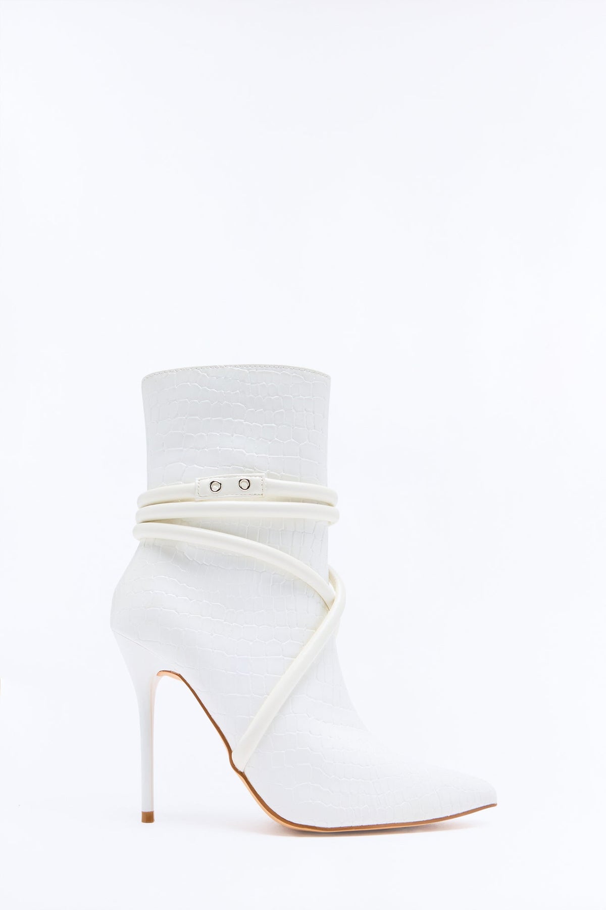 Camryn Booties - White