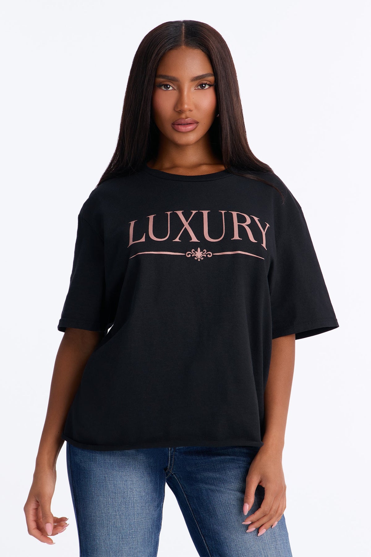 Expensive Taste Washed Oversized Tee - Black