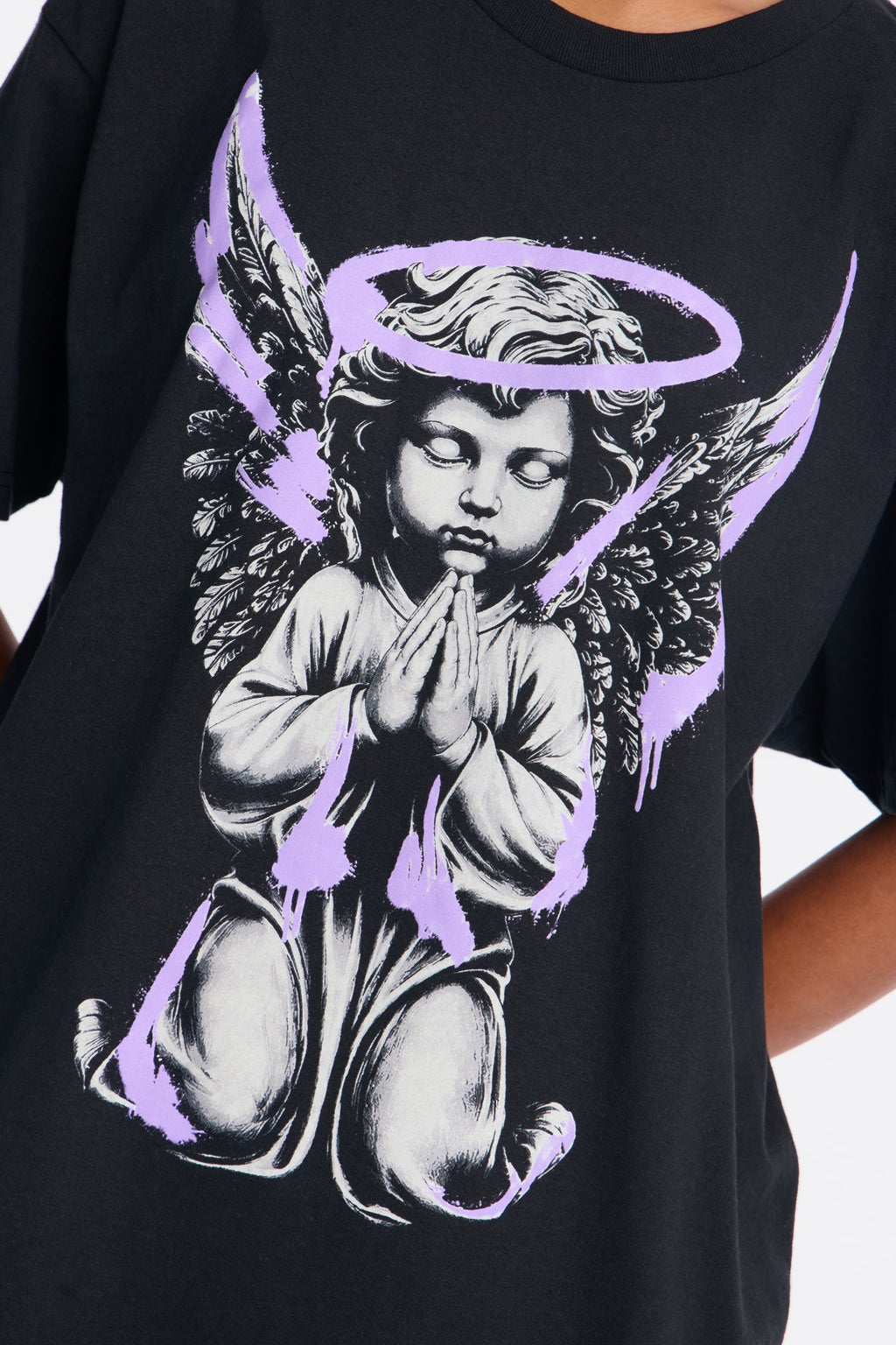Blessing You Cherub Tee - Black