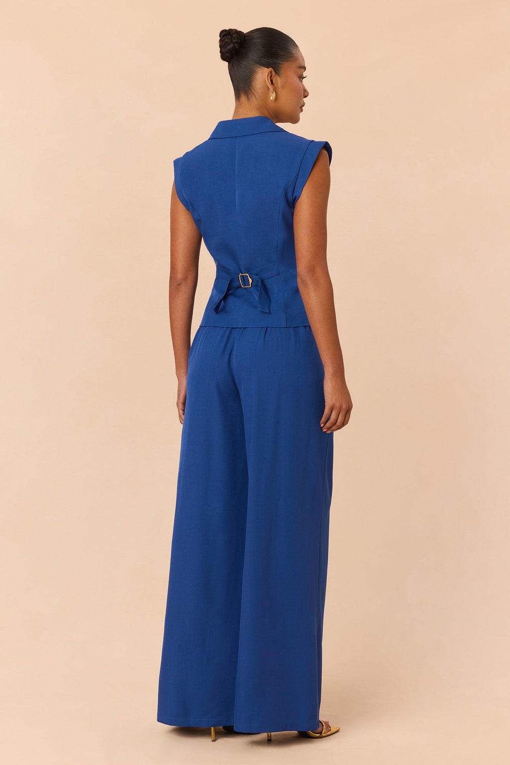 Poppy Sleeveless Pant Set - Royal