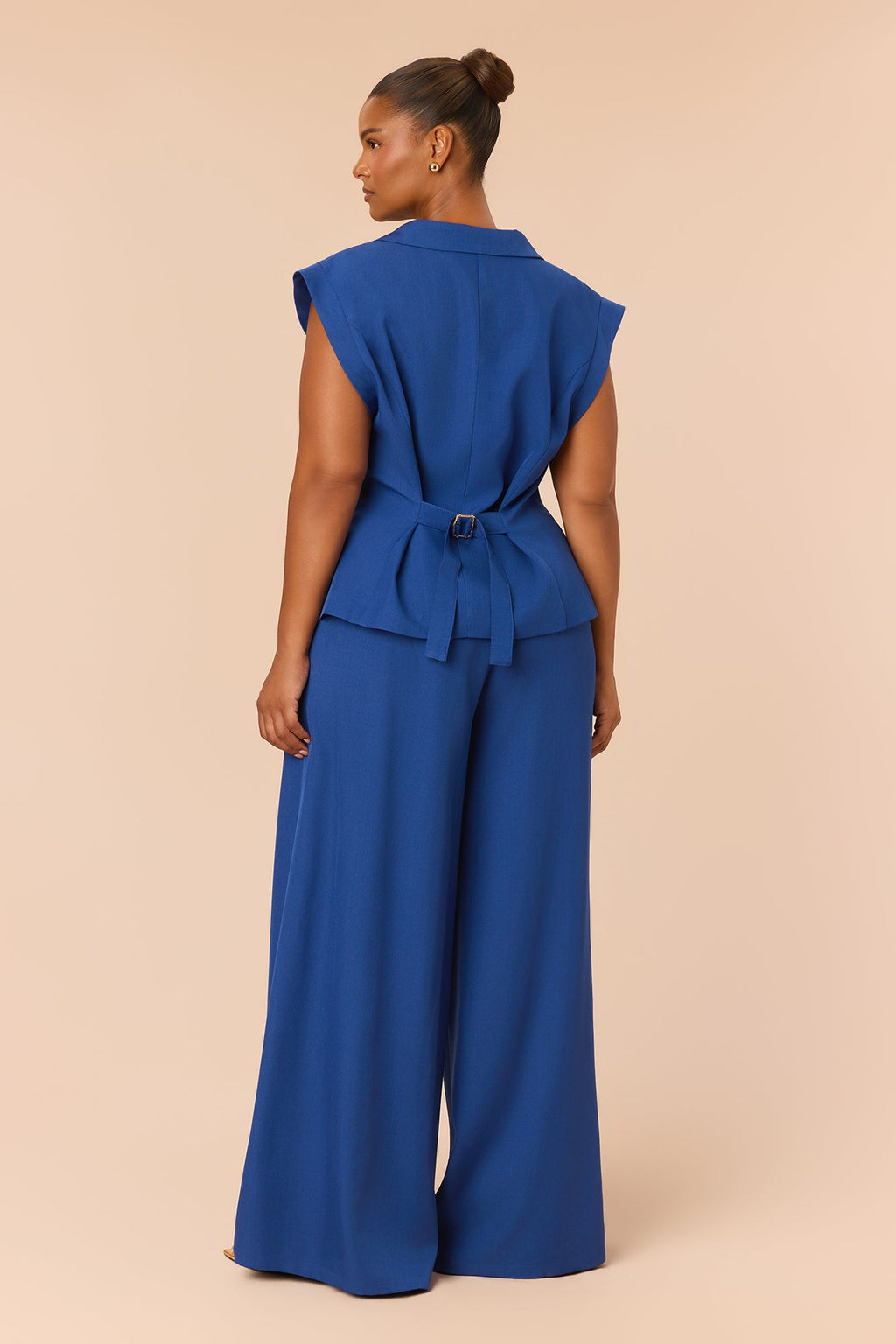 Poppy Sleeveless Pant Set - Royal