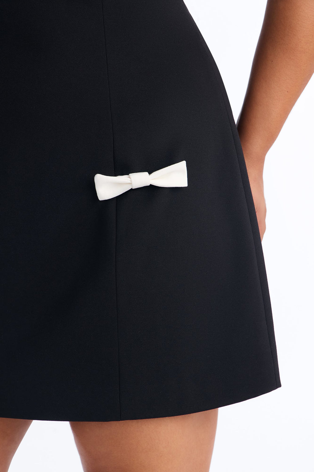 Dressed in Confidence Short Sleeve Mini Dress - Black/White