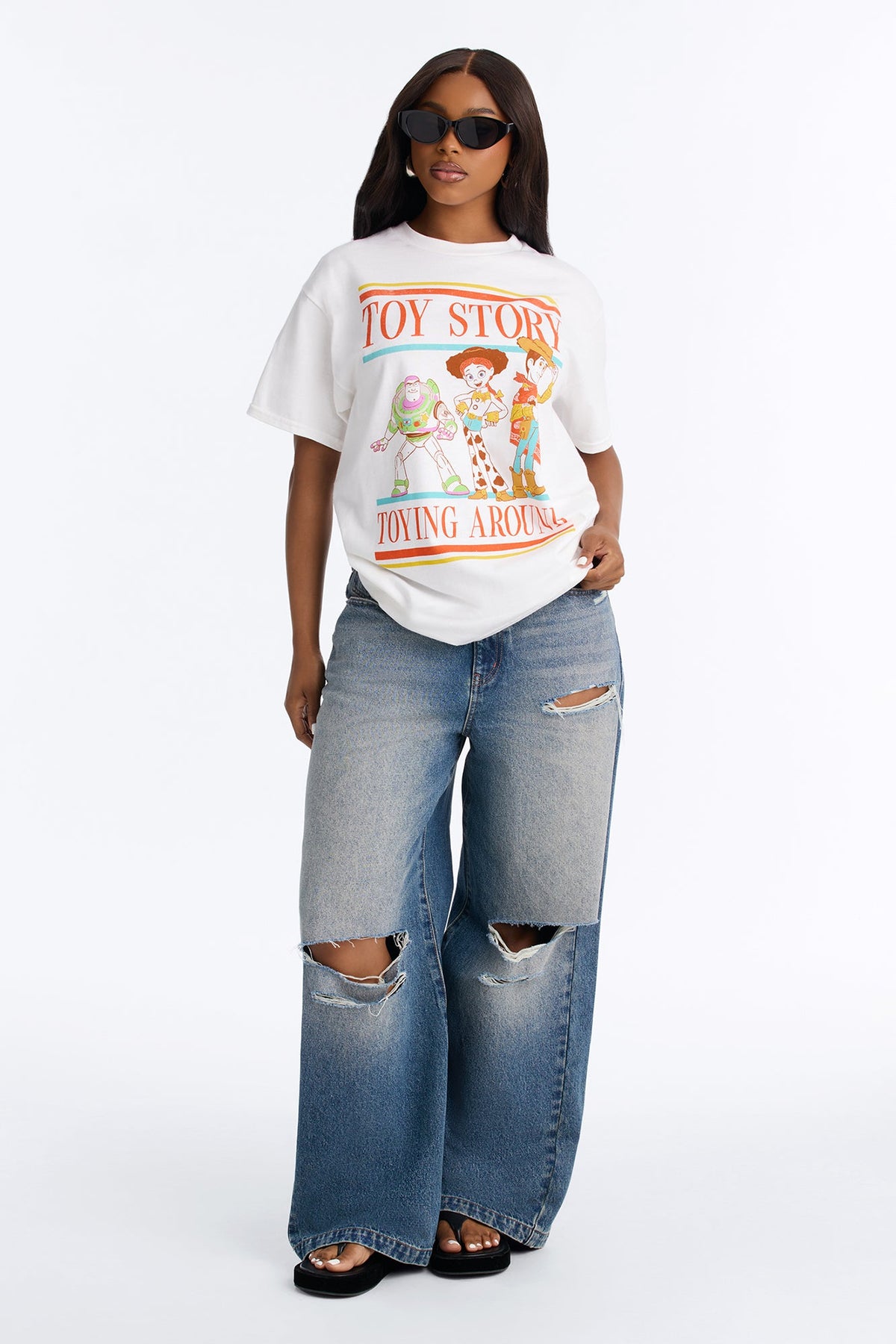 Toy Story Nostalgia Oversized Tee - White