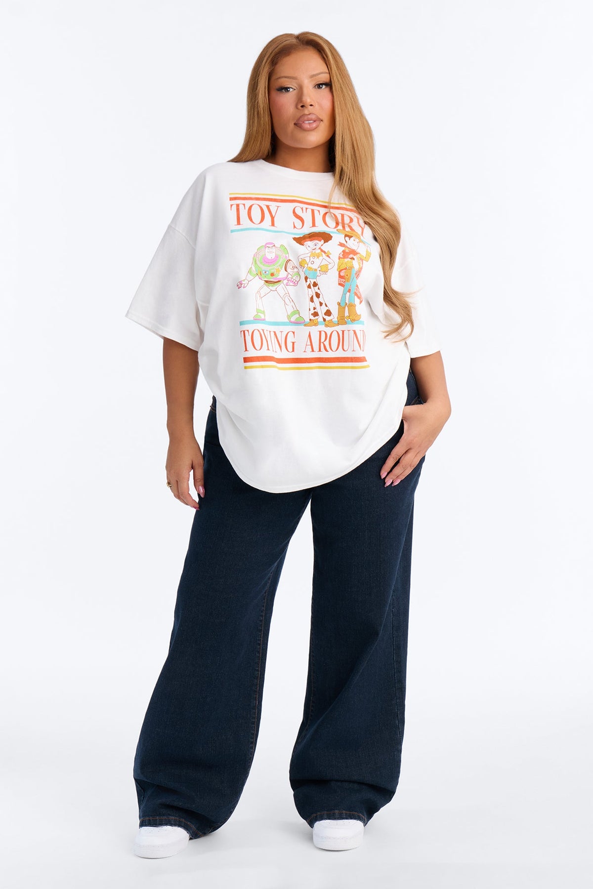 Toy Story Nostalgia Oversized Tee - White