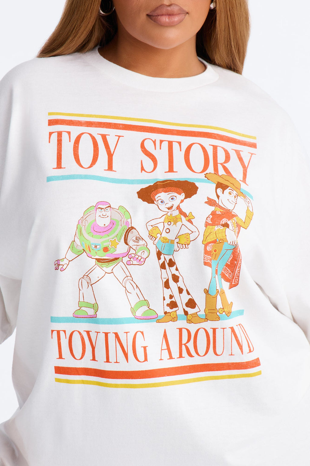 Toy Story Nostalgia Oversized Tee - White