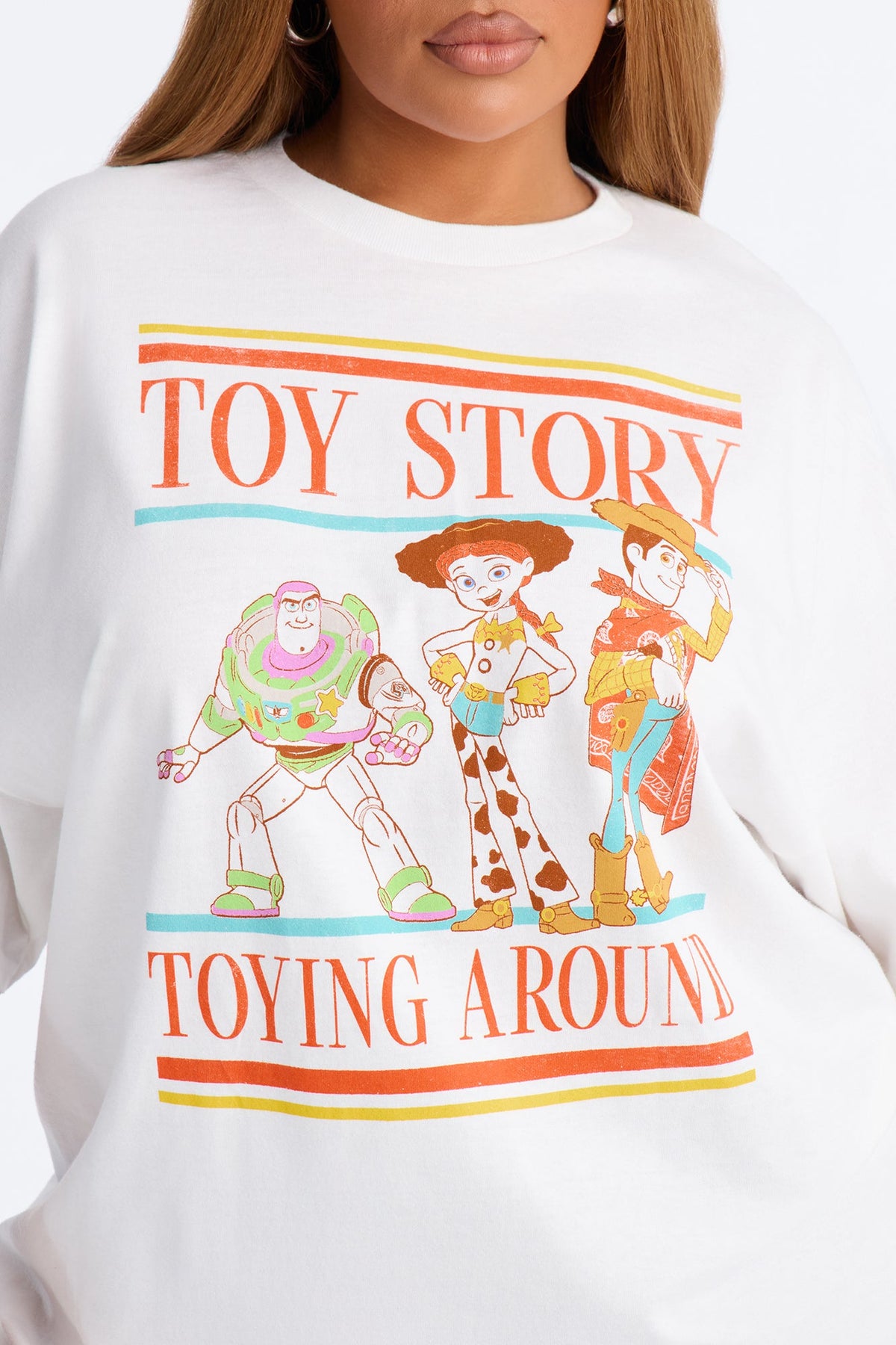 Toy Story Nostalgia Oversized Tee - White