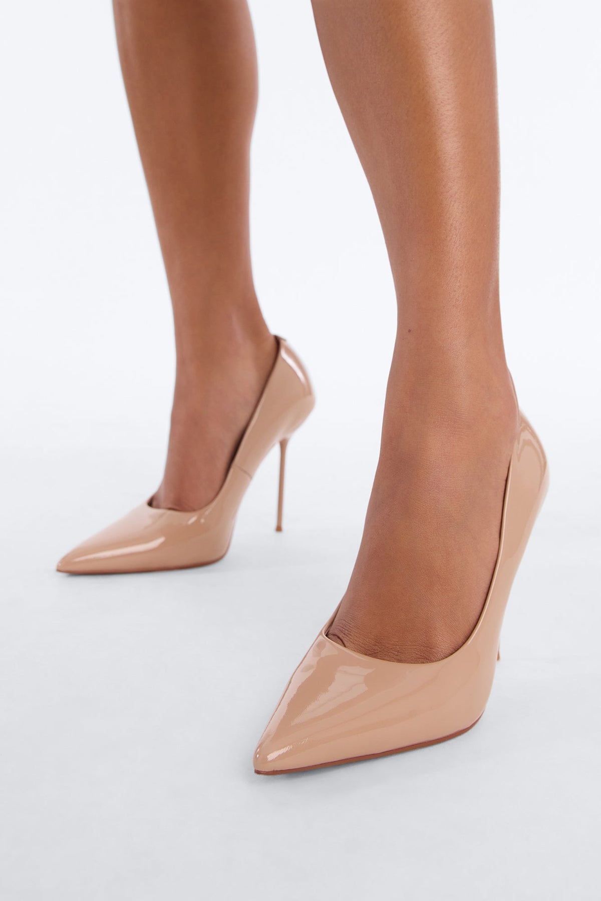 Steve Madden Dynasty Patent Leather Pumps - Blush