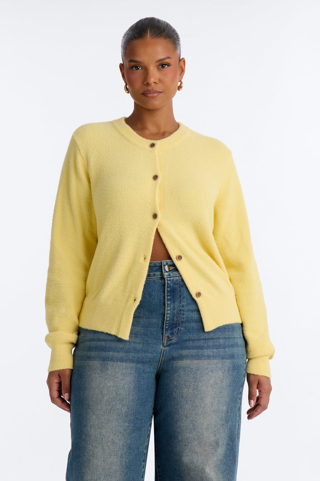 Cozy Feels Cardigan - Butter Yellow