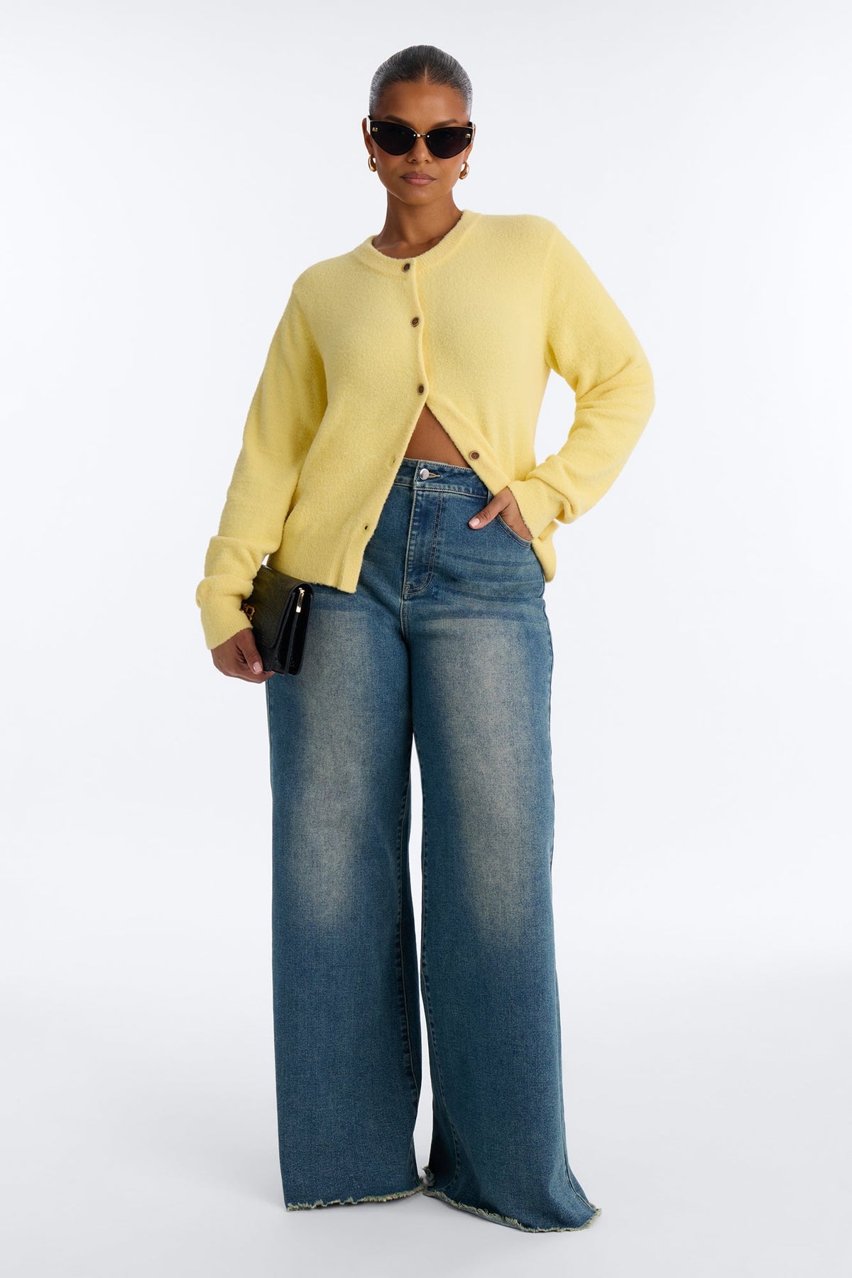 Cozy Feels Cardigan - Butter Yellow