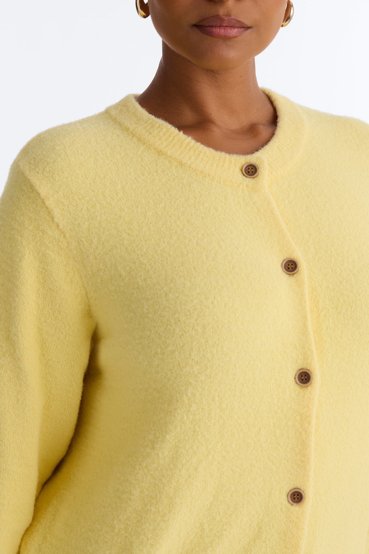 Cozy Feels Cardigan - Butter Yellow