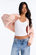Whatever She Wants Cardigan - Blush