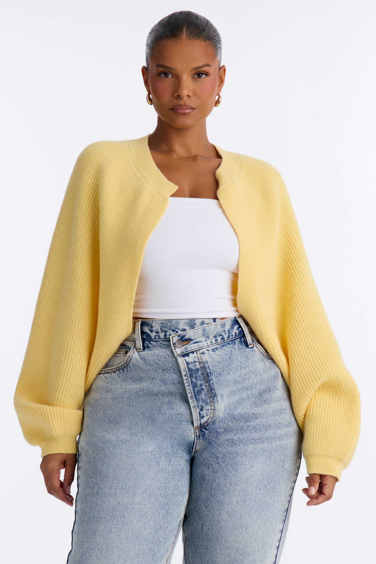 Whatever She Wants Cardigan - Butter Yellow