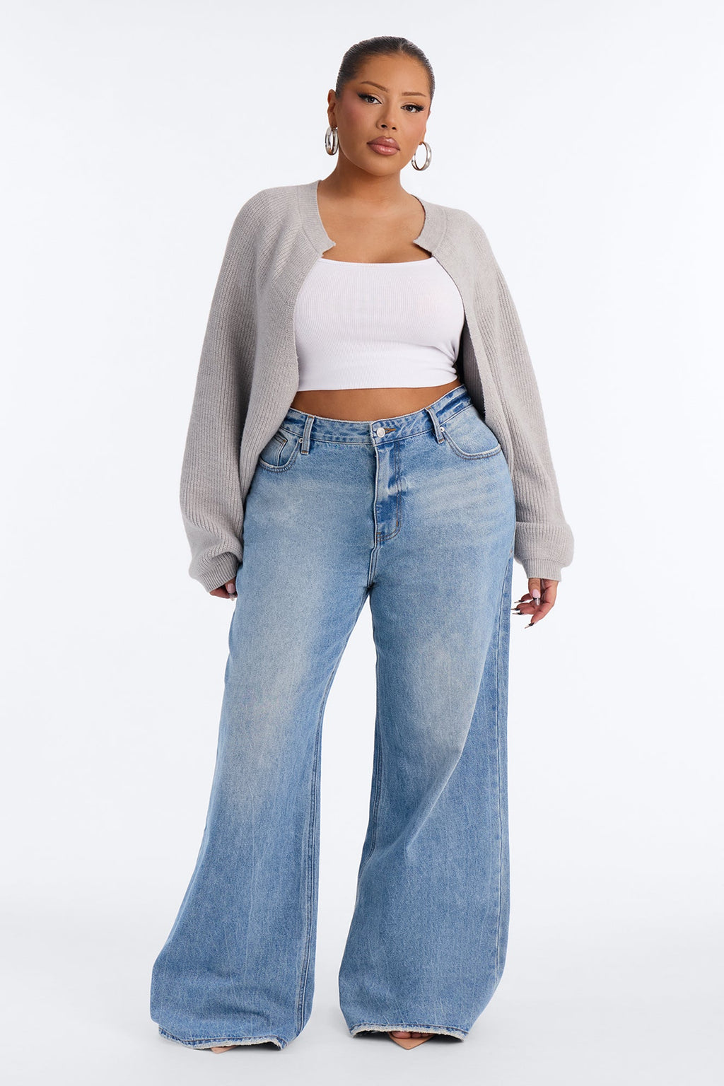 Whatever She Wants Cardigan - Heather Grey