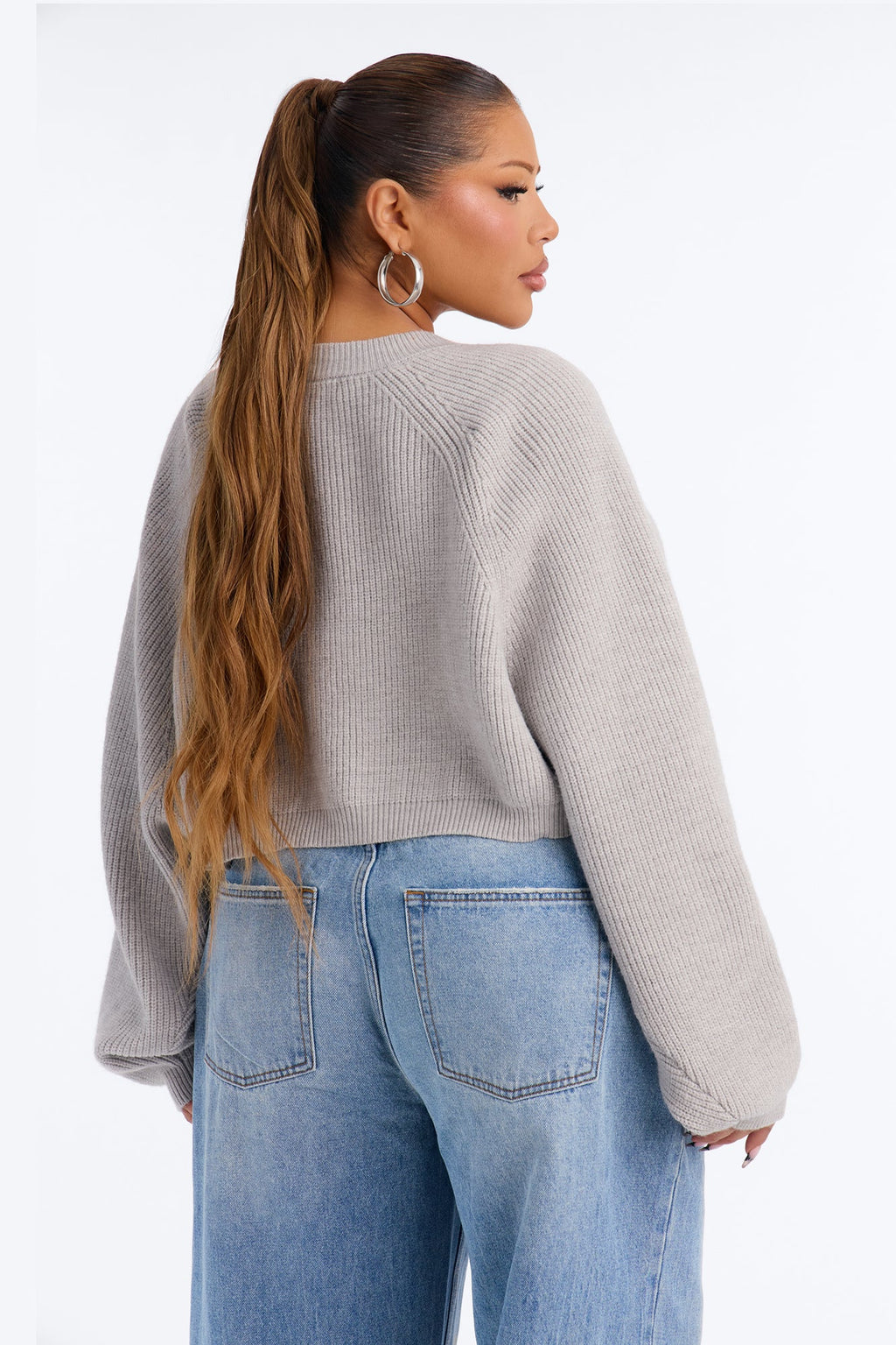 Whatever She Wants Cardigan - Heather Grey