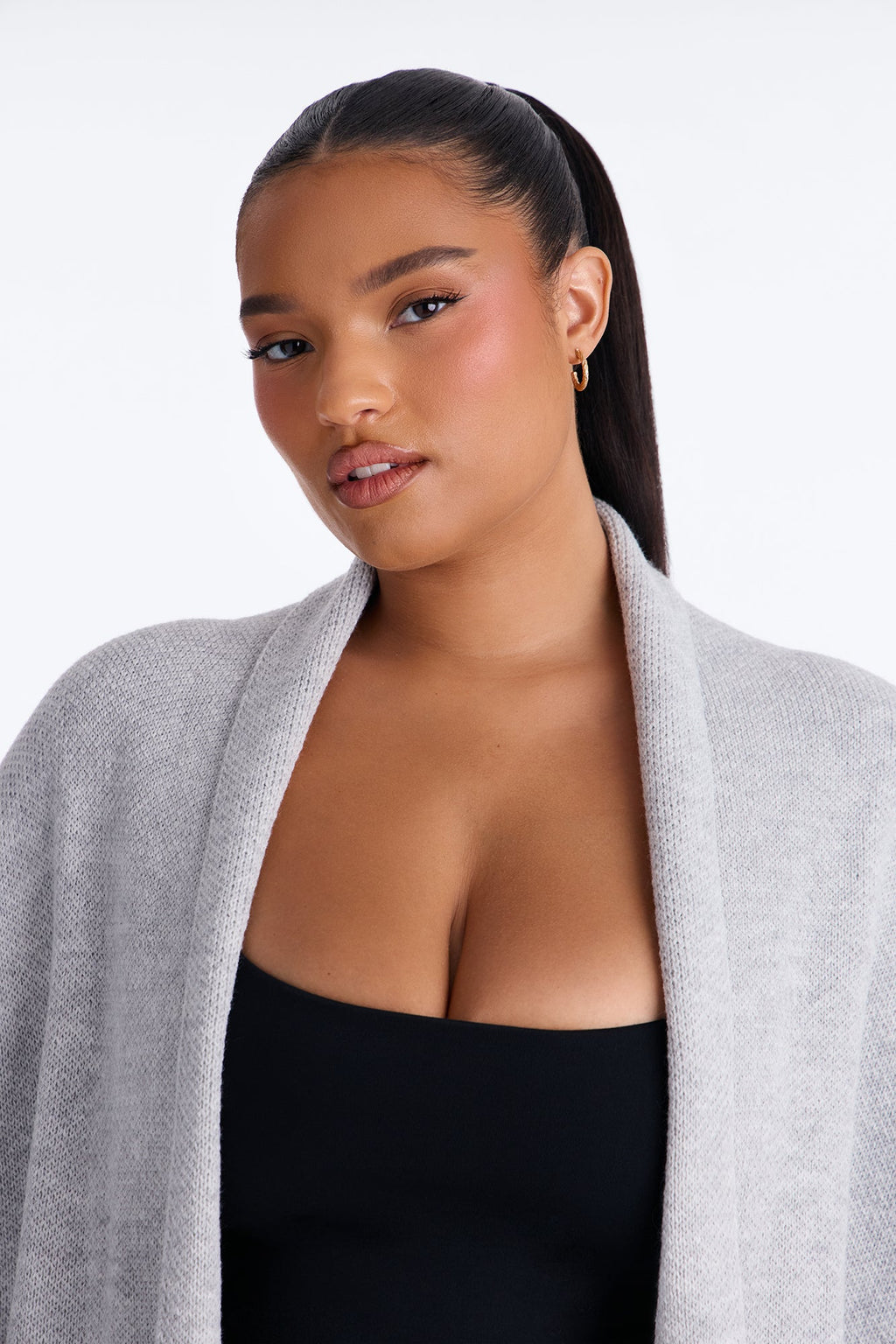 Made For You Long Cardigan - Heather Grey